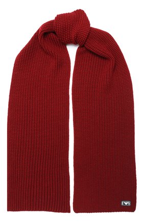 Детский комплект из шапки и шарфа EMPORIO ARMANI красного цвета по цене 14550 руб., арт. 407511/0A759 | Фото 4 Детский комплект из шапки и шарфа EMPORIO ARMANI красного цвета, арт. 407511/0A759 | Фото 4