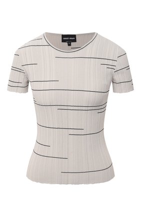 Женская топ из вискозы GIORGIO ARMANI бежевого цвета по цене 64100 руб., арт. 6HAM02/AM17Z | Фото 1 Женская топ из вискозы GIORGIO ARMANI бежевого цвета, арт. 6HAM02/AM17Z | Фото 1
