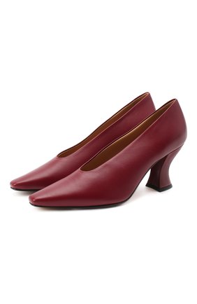 Женская кожаные туфли almond BOTTEGA VENETA красного цвета по цене 51300 руб., арт. 608839/VBSD0 | Фото 1 Женская кожаные туфли almond BOTTEGA VENETA красного цвета, арт. 608839/VBSD0 | Фото 1