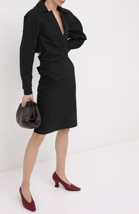 Женская кожаные туфли almond BOTTEGA VENETA красного цвета по цене 51300 руб., арт. 608839/VBSD0 | Фото 2 Женская кожаные туфли almond BOTTEGA VENETA красного цвета, арт. 608839/VBSD0 | Фото 2