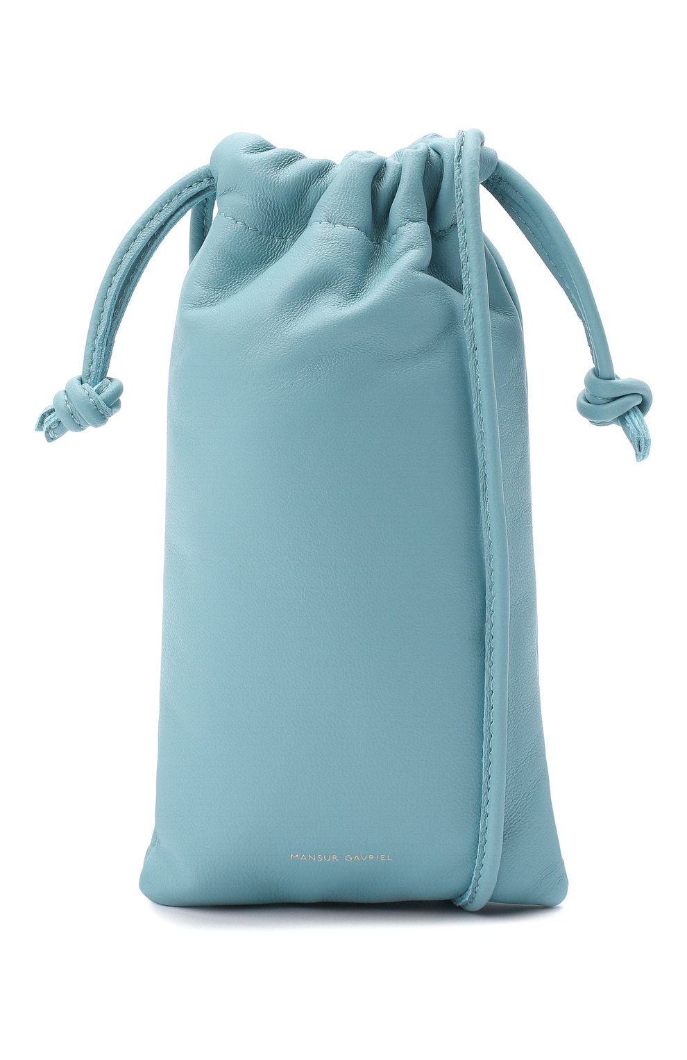 Женская сумка pillow MANSUR GAVRIEL голубого цвета по цене 21250 руб., арт. WP20H004KQ | Фото 5 Женская сумка pillow MANSUR GAVRIEL голубого цвета, арт. WP20H004KQ | Фото 5