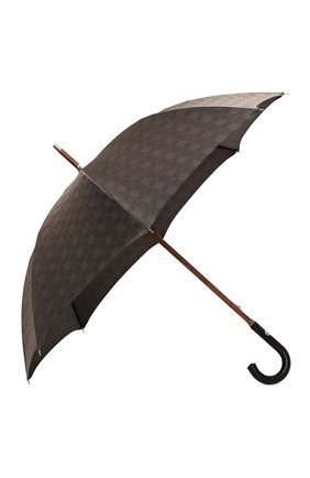 Женский зонт-трость PASOTTI OMBRELLI коричневого цвета, арт. 142/MILF0RD/6/N37 | Фото 2 (Материал: Текстиль, Металл, Синтетический материал)