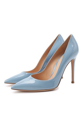 Женская кожаные туфли gianvito 105 GIANVITO ROSSI голубого цвета по цене 44950 руб., арт. G28470.15RIC.VERST0W | Фото 1 Женская кожаные туфли gianvito 105 GIANVITO ROSSI голубого цвета, арт. G28470.15RIC.VERST0W | Фото 1