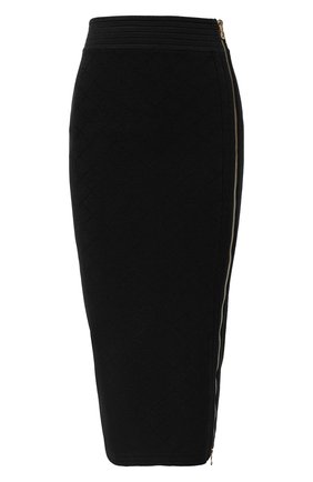 Женская юбка из вискозы BALMAIN черного цвета по цене 96900 руб., арт. UF14478/K110 | Фото 1 Женская юбка из вискозы BALMAIN черного цвета, арт. UF14478/K110 | Фото 1