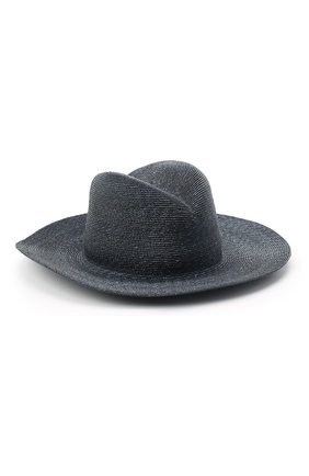 Женская соломенная шляпа GIORGIO ARMANI темно-синего цвета по цене 58350 руб., арт. 797025/0A932 | Фото 1 Женская соломенная шляпа GIORGIO ARMANI темно-синего цвета, арт. 797025/0A932 | Фото 1