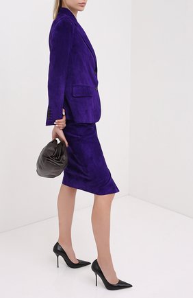 Женский замшевый жакет TOM FORD фиолетового цвета по цене 484500 руб., арт. GIL449-LEX226 | Фото 2 Женский замшевый жакет TOM FORD фиолетового цвета, арт. GIL449-LEX226 | Фото 2
