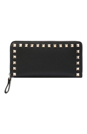 Женские кожаный кошелек valentino garavani VALENTINO черного цвета по цене 43150 руб., арт. UW2P0645/VSH | Фото 1 Женские кожаный кошелек valentino garavani VALENTINO черного цвета, арт. UW2P0645/VSH | Фото 1