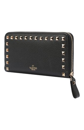Женские кожаный кошелек valentino garavani VALENTINO черного цвета по цене 43150 руб., арт. UW2P0645/VSH | Фото 2 Женские кожаный кошелек valentino garavani VALENTINO черного цвета, арт. UW2P0645/VSH | Фото 2