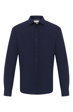Мужская хлопковая рубашка BRUNELLO CUCINELLI темно-синего цвета по цене 34200 руб., арт. ML6913029 | Фото 1 Мужская хлопковая рубашка BRUNELLO CUCINELLI темно-синего цвета, арт. ML6913029 | Фото 1