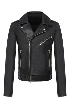 Мужская кожаная куртка BALMAIN черного цвета по цене 229000 руб., арт. UH18137/Z307 | Фото 1 Мужская кожаная куртка BALMAIN черного цвета, арт. UH18137/Z307 | Фото 1