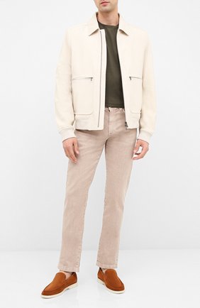 Мужские замшевые лоферы summer walk LORO PIANA светло-коричневого цвета по цене 52200 руб., арт. FAE8124 | Фото 2 Мужские замшевые лоферы summer walk LORO PIANA светло-коричневого цвета, арт. FAE8124 | Фото 2