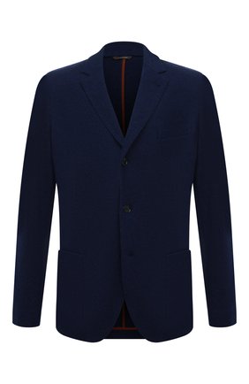 Мужской кашемировый пиджак LORO PIANA темно-синего цвета по цене 351500 руб., арт. FAI2695 | Фото 1 Мужской кашемировый пиджак LORO PIANA темно-синего цвета, арт. FAI2695 | Фото 1 (Материал внешний: Шерсть, Кашемир; Длина (для топов): Стандартные; Случай: Повседневный; Пиджаки М: Приталенный; Стили: Кэжуэл; Кросс-КТ: Трикотаж; Рукава: Длинные; 1-2-бортные: Однобортные; Региональные ограничения белый список (Axapta Mercury): RU)