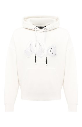 Мужской хлопковое худи PALM ANGELS белого цвета по цене 59750 руб., арт. PMBB058E20FLE0044401 | Фото 1 Мужской хлопковое худи PALM ANGELS белого цвета, арт. PMBB058E20FLE0044401 | Фото 1