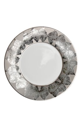 Тарелка салатная platinum silva  BERNARDAUD серебряного цвета, арт. 1853/23131 | Фото 1 (Интерьер_коллекция: Silva; Ограничения доставки: fragile-2)