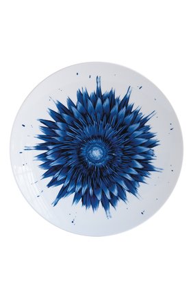 Тарелка обеденная in bloom flower  BERNARDAUD синего цвета, арт. 1768/23130 | Фото 1 (Интерьер_коллекция: In Bloom; Ограничения доставки: fragile-2)
