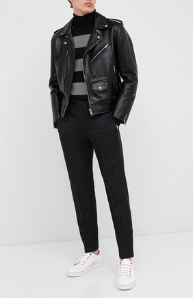 Мужской свитер из шерсти и кашемира GIORGIO ARMANI темно-синего цвета по цене 72850 руб., арт. 6HSMB1/SMB1Z | Фото 2 Мужской свитер из шерсти и кашемира GIORGIO ARMANI темно-синего цвета, арт. 6HSMB1/SMB1Z | Фото 2