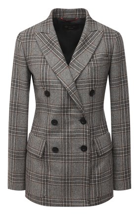 Женский жакет из кашемира и шелка LORO PIANA серого цвета по цене 399500 руб., арт. FAL2434 | Фото 1 Женский жакет из кашемира и шелка LORO PIANA серого цвета, арт. FAL2434 | Фото 1