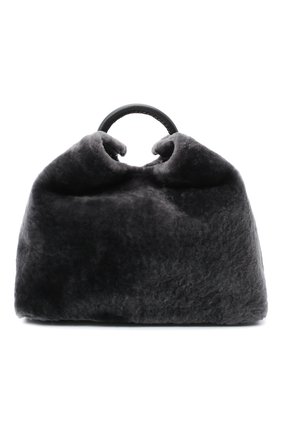 Женская сумка raisin ELLEME темно-серого цвета по цене 45550 руб., арт. RAISIN/SHEARLING | Фото 1 Женская сумка raisin ELLEME темно-серого цвета, арт. RAISIN/SHEARLING | Фото 1