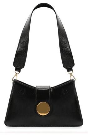 Женская сумка baguette ELLEME черного цвета по цене 37450 руб., арт. BAGUETTE/PATENT LEATHER | Фото 1 Женская сумка baguette ELLEME черного цвета, арт. BAGUETTE/PATENT LEATHER | Фото 1