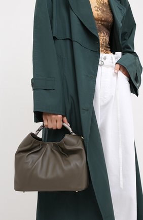 Женская сумка raisin small ELLEME темно-серого цвета по цене 43950 руб., арт. LARGE DUMPLING/LAMBSKIN/C0W LEATHER | Фото 2 Женская сумка raisin small ELLEME темно-серого цвета, арт. LARGE DUMPLING/LAMBSKIN/C0W LEATHER | Фото 2