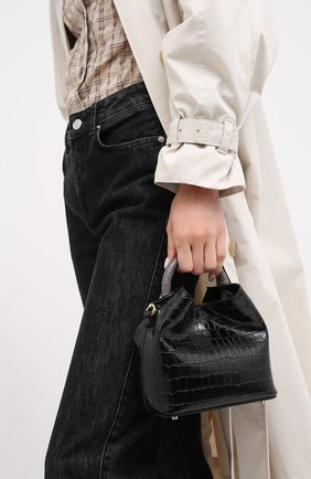 Женская сумка madeleine small ELLEME черного цвета по цене 32950 руб., арт. MADELEINE/CR0C0 PRINT LEATHER | Фото 2 Женская сумка madeleine small ELLEME черного цвета, арт. MADELEINE/CR0C0 PRINT LEATHER | Фото 2