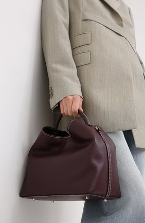 Женская сумка raisin ELLEME бордового цвета по цене 42500 руб., арт. RAISIN/LEATHER | Фото 2 Женская сумка raisin ELLEME бордового цвета, арт. RAISIN/LEATHER | Фото 2