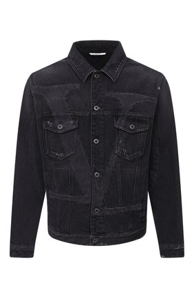 Мужская джинсовая куртка VALENTINO черного цвета по цене 212000 руб., арт. UV3DC01J6H4 | Фото 1 Мужская джинсовая куртка VALENTINO черного цвета, арт. UV3DC01J6H4 | Фото 1