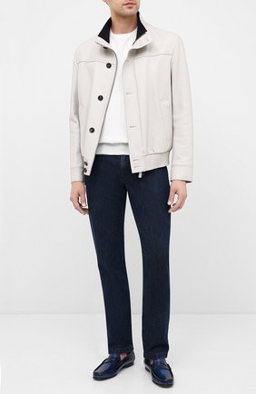 Мужские кожаные пенни-лоферы RALPH LAUREN темно-синего цвета по цене 106000 руб., арт. 815775160 | Фото 2 Мужские кожаные пенни-лоферы RALPH LAUREN темно-синего цвета, арт. 815775160 | Фото 2 (Материал внутренний: Натуральная кожа; Мужское Кросс-КТ: Лоферы-обувь; Стили: Кэжуэл; Материал внешний: Кожа)