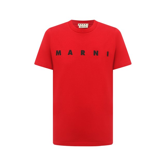 Хлопковая футболка Marni 11185017