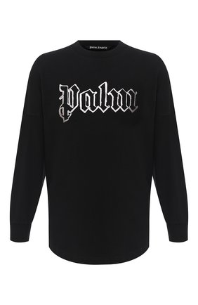 Мужская хлопковый лонгслив PALM ANGELS черного цвета по цене 23400 руб., арт. PMAB001E20JER0031078 | Фото 1 Мужская хлопковый лонгслив PALM ANGELS черного цвета, арт. PMAB001E20JER0031078 | Фото 1