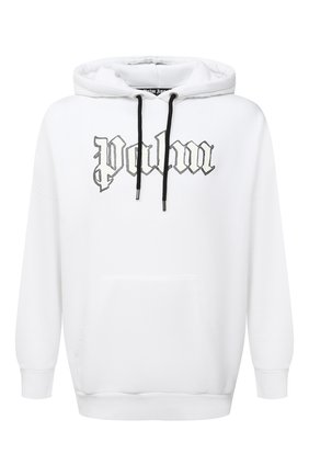 Мужской хлопковое худи PALM ANGELS белого цвета по цене 43950 руб., арт. PMBB036E20FLE0030182 | Фото 1 Мужской хлопковое худи PALM ANGELS белого цвета, арт. PMBB036E20FLE0030182 | Фото 1