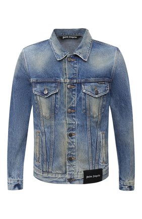 Мужская джинсовая куртка PALM ANGELS синего цвета по цене 68250 руб., арт. PMYE003E20DEN0024016 | Фото 1 Мужская джинсовая куртка PALM ANGELS синего цвета, арт. PMYE003E20DEN0024016 | Фото 1