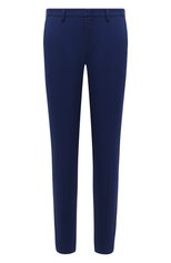 Мужские хлопковые брюки BOSS темно-синего цвета, арт. 50410310 | Фото 1 (Силуэт М (брюки): Чиносы; Длина (брюки, джинсы): Стандартные; Случай: Повседневный; Материал внешний: Хлопок; Стили: Кэжуэл)