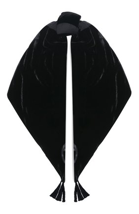 Женская шаль из вискозы и шелка GIORGIO ARMANI черного цвета, арт. 795309/0A138 | Фото 1 (Материал: Вискоза, Текстиль)