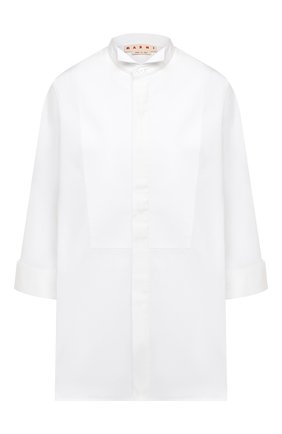 Женская хлопковая рубашка MARNI белого цвета по цене 52800 руб., арт. CAMA0348A0/TCY67 | Фото 1 Женская хлопковая рубашка MARNI белого цвета, арт. CAMA0348A0/TCY67 | Фото 1