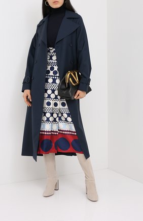 Женская шелковая юбка VALENTINO синего цвета по цене 184000 руб., арт. UB3RA6G05L9 | Фото 2 Женская шелковая юбка VALENTINO синего цвета, арт. UB3RA6G05L9 | Фото 2