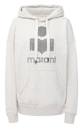 Женская хлопковое худи ISABEL MARANT ETOILE кремвого цвета по цене 24400 руб., арт. SW0031-20A072E/MANSEL | Фото 1 Женская хлопковое худи ISABEL MARANT ETOILE кремвого цвета, арт. SW0031-20A072E/MANSEL | Фото 1