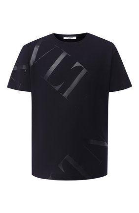 Мужская хлопковая футболка VALENTINO синего цвета по цене 30850 руб., арт. UV3MG02P5FV | Фото 1 Мужская хлопковая футболка VALENTINO синего цвета, арт. UV3MG02P5FV | Фото 1