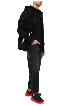 Мужская хлопковая футболка BOTTEGA VENETA черного цвета по цене 28250 руб., арт. 625982/VF1U0 | Фото 2 Мужская хлопковая футболка BOTTEGA VENETA черного цвета, арт. 625982/VF1U0 | Фото 2