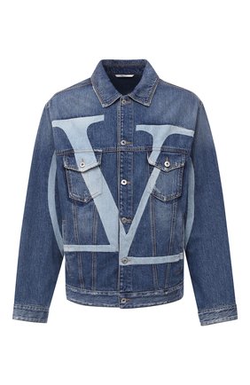Мужская джинсовая куртка VALENTINO синего цвета по цене 231500 руб., арт. UV3DC01J6H5 | Фото 1 Мужская джинсовая куртка VALENTINO синего цвета, арт. UV3DC01J6H5 | Фото 1