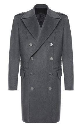 Мужской кашемировое пальто BALMAIN серого цвета по цене 328500 руб., арт. UH18090/W070 | Фото 1 Мужской кашемировое пальто BALMAIN серого цвета, арт. UH18090/W070 | Фото 1
