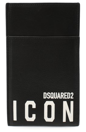 Кожаный чехол для iphone DSQUARED2 черно-белого цвета, арт. P0M0012 12903205 | Фото 1 (Кросс-КТ: Деактивировано)