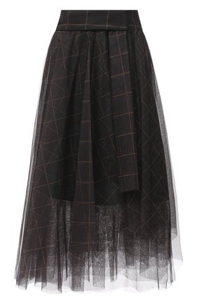 Женская юбка BRUNELLO CUCINELLI черного цвета по цене 134000 руб., арт. MP173G2841 | Фото 1 Женская юбка BRUNELLO CUCINELLI черного цвета, арт. MP173G2841 | Фото 1