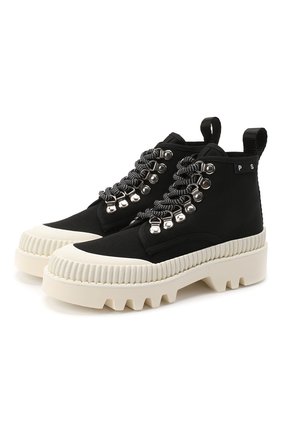 Женские текстильные ботинки lug sole PROENZA SCHOULER черного цвета по цене 45600 руб., арт. PS32051A/09226 | Фото 1 Женские текстильные ботинки lug sole PROENZA SCHOULER черного цвета, арт. PS32051A/09226 | Фото 1
