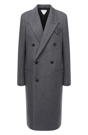 Женское шерстяное пальто BOTTEGA VENETA серого цвета по цене 281500 руб., арт. 628724/VKUU0 | Фото 1 Женское шерстяное пальто BOTTEGA VENETA серого цвета, арт. 628724/VKUU0 | Фото 1