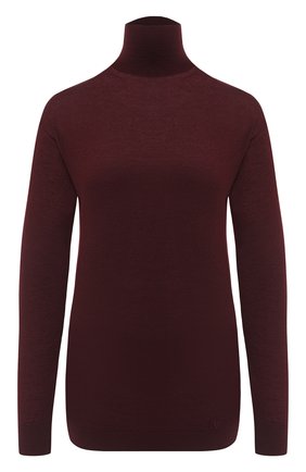 Женская водолазка из кашемира и шелка VALENTINO бордового цвета по цене 85750 руб., арт. UB3KC17A5S7 | Фото 1 Женская водолазка из кашемира и шелка VALENTINO бордового цвета, арт. UB3KC17A5S7 | Фото 1 (Материал внешний: Шелк, Шерсть, Кашемир; Рукава: Длинные; Длина (для топов): Стандартные; Стили: Кэжуэл; Женское Кросс-КТ: Водолазка-одежда)