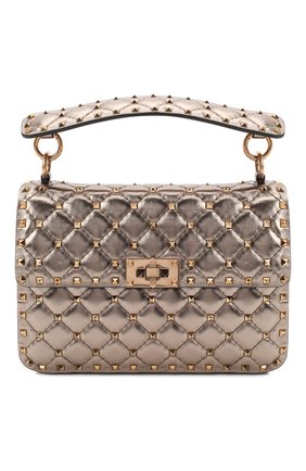 Женская сумка valentino garavani rockstud spike medium VALENTINO бронзового цвета по цене 180500 руб., арт. UW2B0122/UQZ | Фото 1 Женская сумка valentino garavani rockstud spike medium VALENTINO бронзового цвета, арт. UW2B0122/UQZ | Фото 1