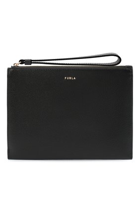 Женская кожаная косметичка FURLA черного цвета по цене 9900 руб., арт. EAX1UNO/ARE000 | Фото 1 Женская кожаная косметичка FURLA черного цвета, арт. EAX1UNO/ARE000 | Фото 1