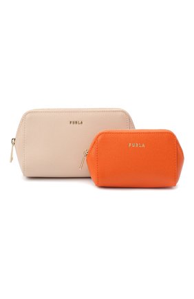 Женская набор из двух косметичек electra FURLA светло-розового цвета по цене 10450 руб., арт. EBM5LN1/B30000 | Фото 1 Женская набор из двух косметичек electra FURLA светло-розового цвета, арт. EBM5LN1/B30000 | Фото 1