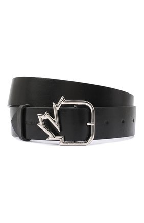 Женский кожаный ремень DSQUARED2 черного цвета по цене 21350 руб., арт. BEW0191 12900001 | Фото 1 Женский кожаный ремень DSQUARED2 черного цвета, арт. BEW0191 12900001 | Фото 1